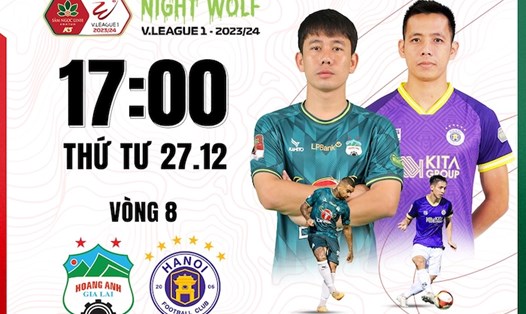 Hoàng Anh Gia Lai tiếp đón Hà Nội FC tại vòng 8 V.League. Ảnh: FPT Play