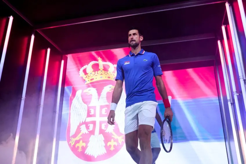 Novak Djokovic và đội tuyển Serbia lần đầu tham dự United Cup. Ảnh: Tennis World