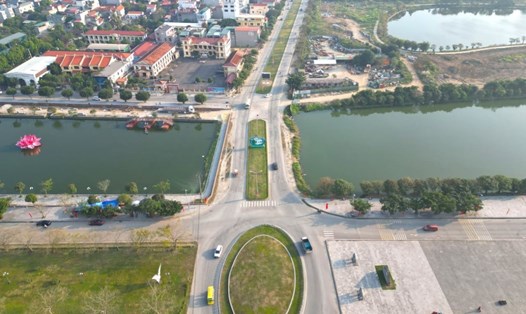 Vị trí UBND thành phố Ninh Bình đề xuất xây dựng cầu nước. Ảnh: Diệu Anh
