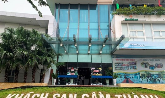 Khách sạn Cẩm Thành nằm trên đường Phạm Văn Đồng, TP Quảng Ngãi, nơi ông Nguyễn Hữu Thạnh giữ chức Giám đốc được 7 năm. Ảnh: Ngọc Viên