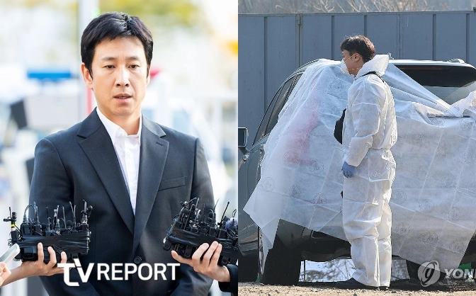 Thi thể Lee Sun Kyun được tìm thấy trong xe hơi ở công viên Waryong, Jongno, Seoul. Ảnh: TVSport, Yonhap