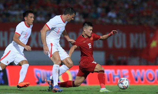 Phạm Tuấn Hải đã ghi 4 bàn trong 24 trận khoác áo tuyển Việt Nam. Ảnh: Minh Dân