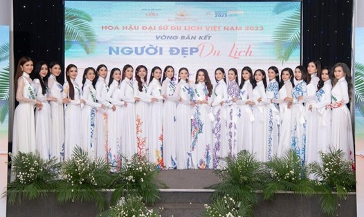 Các thí sinh Hoa hậu Đại sứ du lịch Việt Nam 2023 bước vào vòng thi quan trọng. Ảnh: BTC.