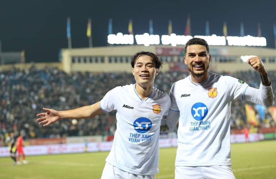 Nam Định có chiến thắng thuyết phục trước Thể Công Viettel. Ảnh: TXNĐ