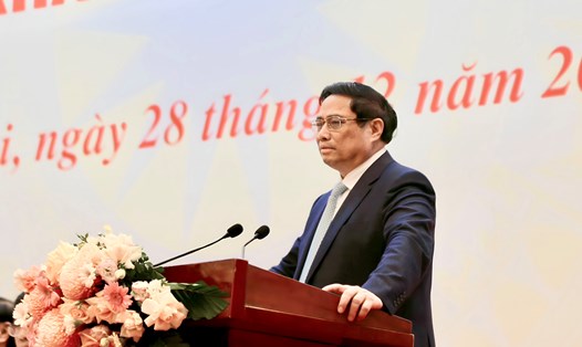 Thủ tướng Chính phủ Phạm Minh Chính phát biểu tại Hội nghị. Ảnh: Vân Trang