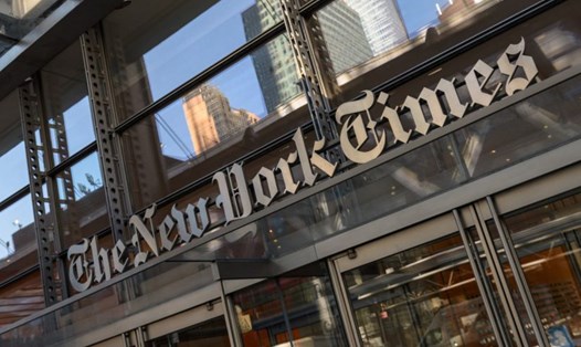 Tòa nhà New York Times ở thành phố New York, Mỹ. Ảnh: AFP