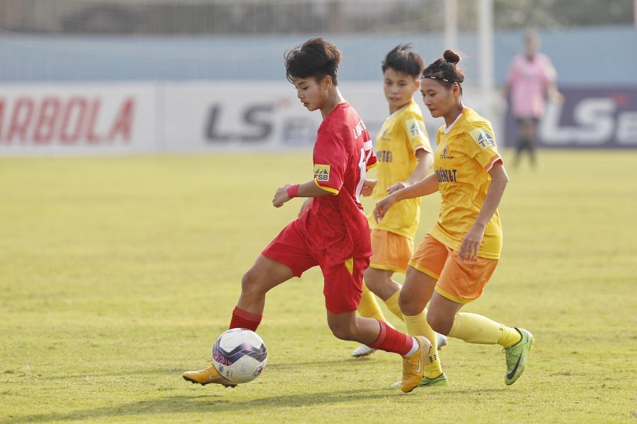 Thái Nguyên T&T thắng 3-0 trước Hà Nội II. Ảnh: VFF