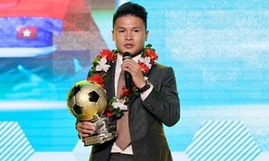 Tiền vệ Quang Hải từng đoạt Quả bóng vàng 2018. Ảnh: Thanh Vũ