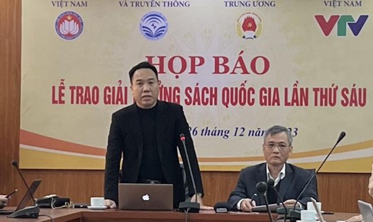 Ông Nguyễn Nguyên - Cục trưởng Cục Xuất bản, In và Phát hành, phát biểu tại sự kiện công bố Giải thưởng Sách Quốc gia lần thứ VI. Ảnh: Chí Long