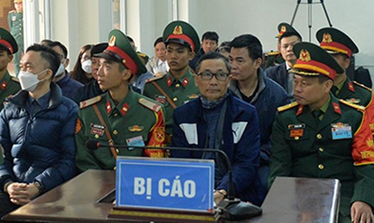 Phiên toà xét xử 7 bị cáo trong vụ án sai phạm xảy ra tại Công ty Việt Á, Học viện Quân y. Ảnh: Quang Việt