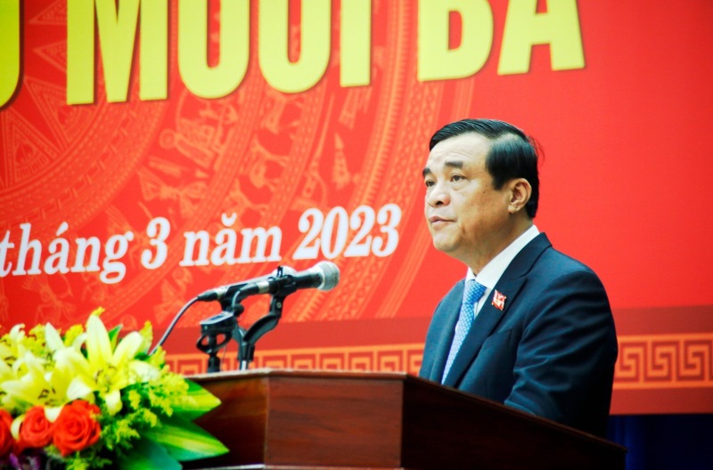 Bí thư Tỉnh ủy Quảng Nam xin nghỉ hưu trước tuổi vì lý do sức khỏe, kể từ ngày 1.1.2024. Ảnh: Hoàng Bin.