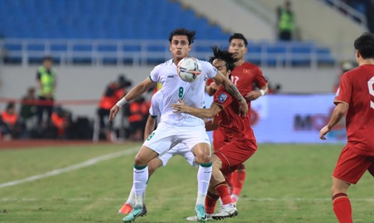 Tuyển Iraq sẽ gặp lại tuyển Việt Nam tại Asian Cup 2023, sau khi thắng đối thủ 1-0 ở vòng loại World Cup 2026. Ảnh: Minh Dân