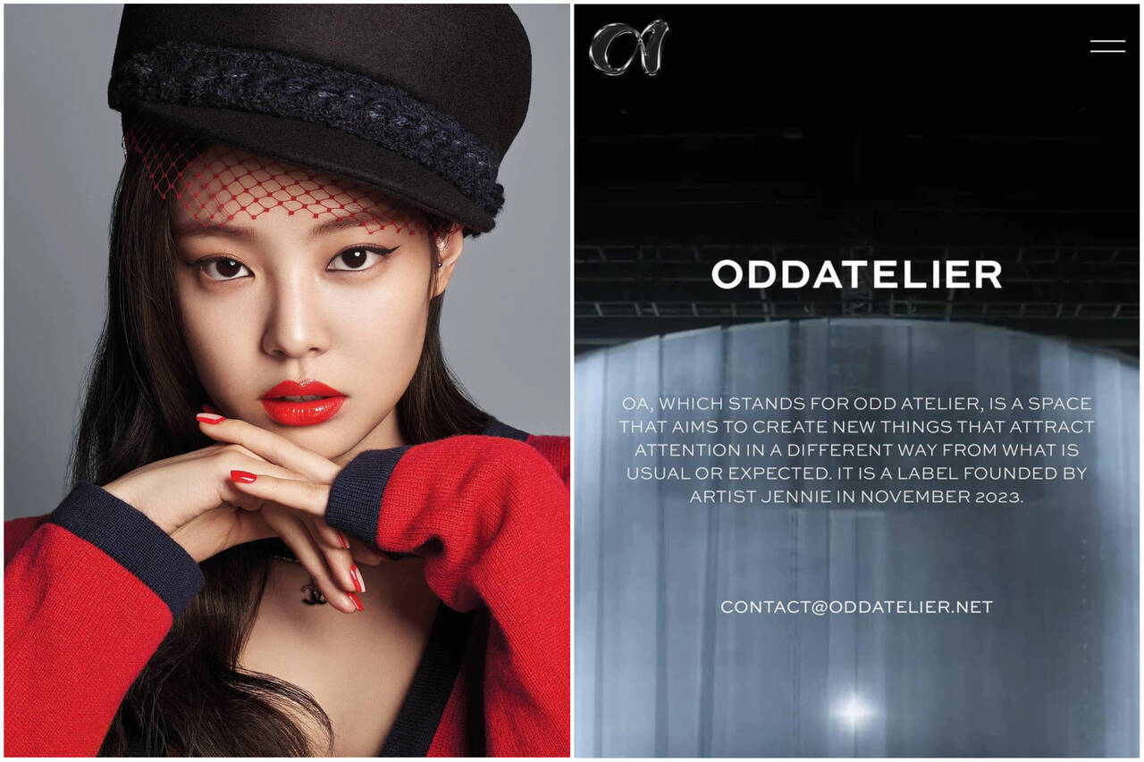 Jennie founded her own company OA.  Photo: Instagram