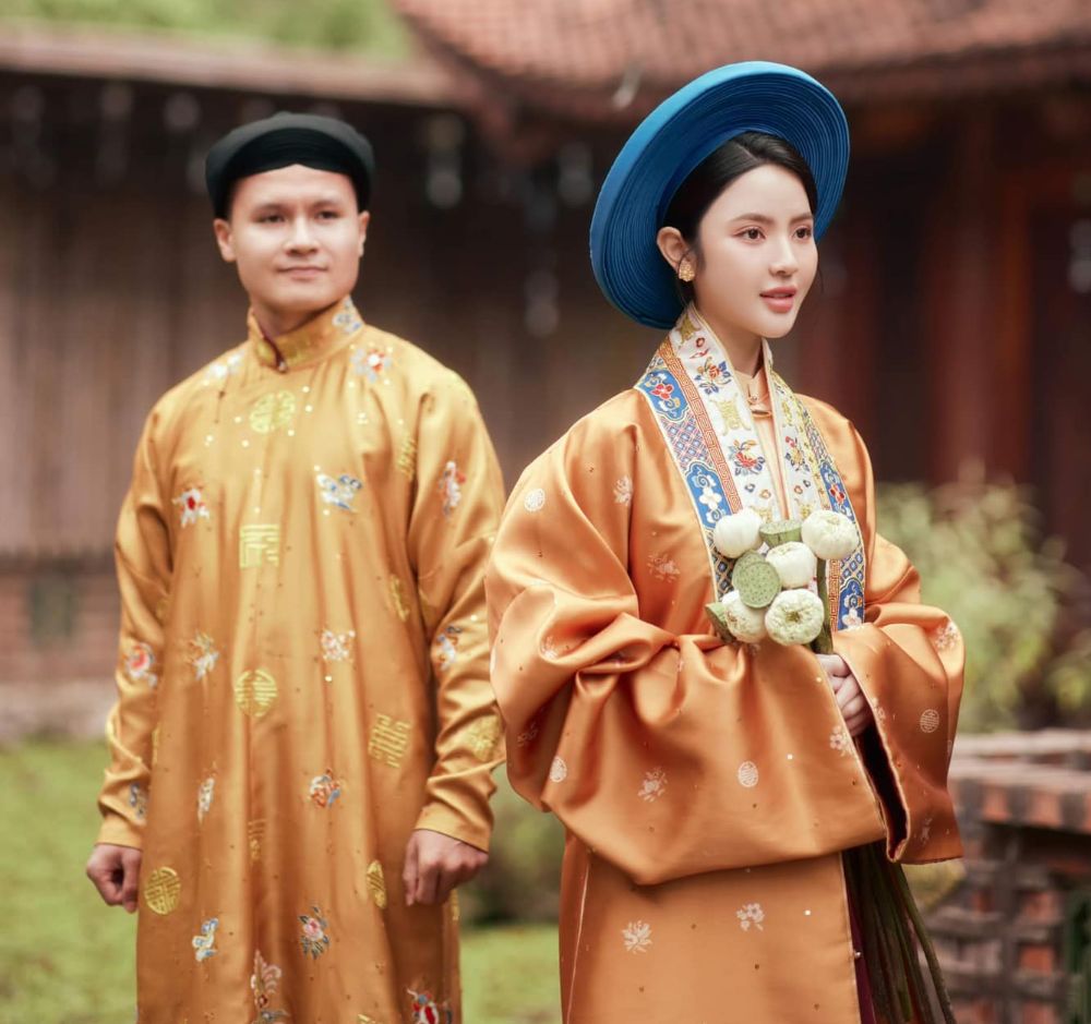 Hình ảnh đầu tiên trong bộ ảnh cưới của cặp đôi Quang Hải - Chu Thanh Huyền. (Ảnh: Linh Lê Chí)