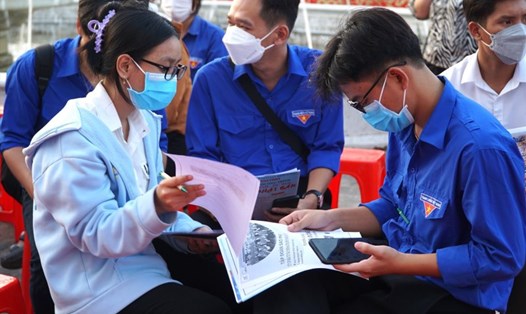Sinh viên trong ngày hội tư vấn việc làm, xuất khẩu lao động tại tỉnh Bạc Liêu. Ảnh: minh họa: Nhật Hồ
