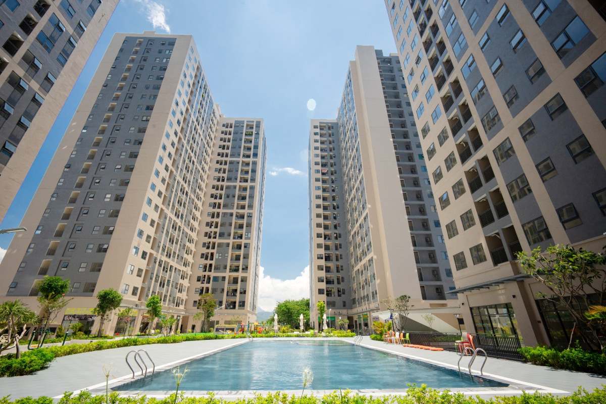 Dự án Ori Garden Đà Nẵng có sử dụng sơn ngoại thất Dulux Professional Weathershield E1000 của AkzoNobel. Ảnh: Khánh Vy