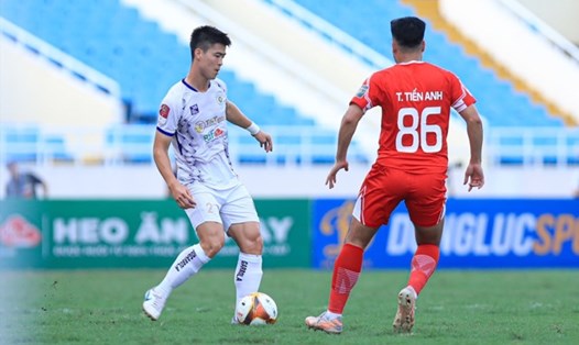 Hà Nội FC gặp Viettel trên sân Mỹ Đình ở mùa giải 2023. Ảnh: Minh Dân