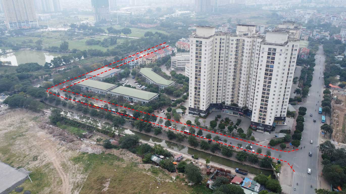  Phố Đồng Sợi (phường Trung Văn, quận Nam Từ Liêm, Hà Nội) rộng gần 20 m. Ảnh: Vĩnh Hoàng