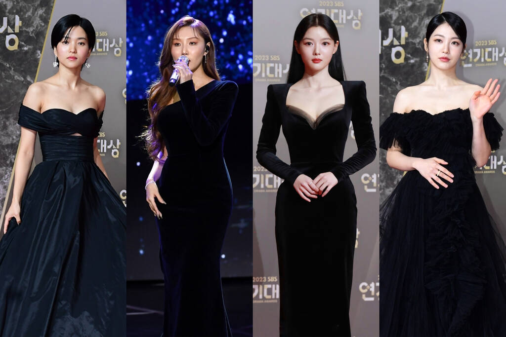 Dàn nghệ sĩ tham dự SBS Drama Awards 2023 tưởng nhớ Lee Sun Kyun. Ảnh: SBS