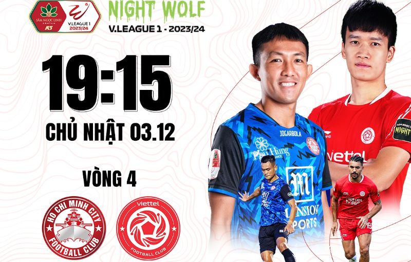 TPHCM tiếp đón Thể Công Viettel tại vòng 4 V.League 2023-2024. Ảnh: FPT Play
