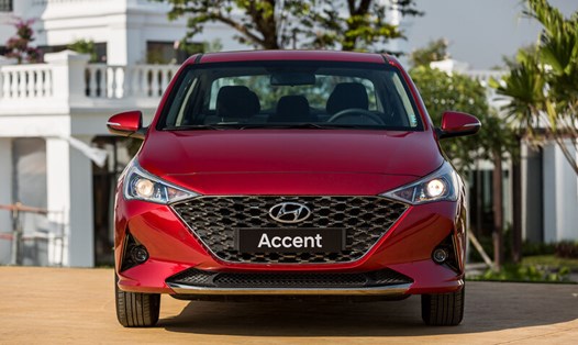 Hyundai Accent là mẫu xe sedan hiếm hoi duy trì được phong độ và doanh số vẫn thường xuyên lọt top đầu thị trường theo tháng trong năm 2023. Ảnh: TC Motor