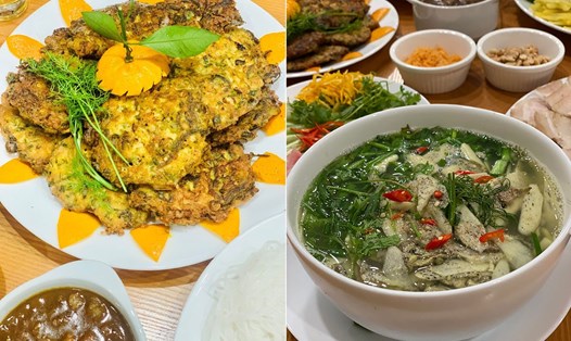 Chả rươi, canh rươi nấu củ niễng... là những món ăn ngon chế biến từ rươi. Ảnh: Hải An