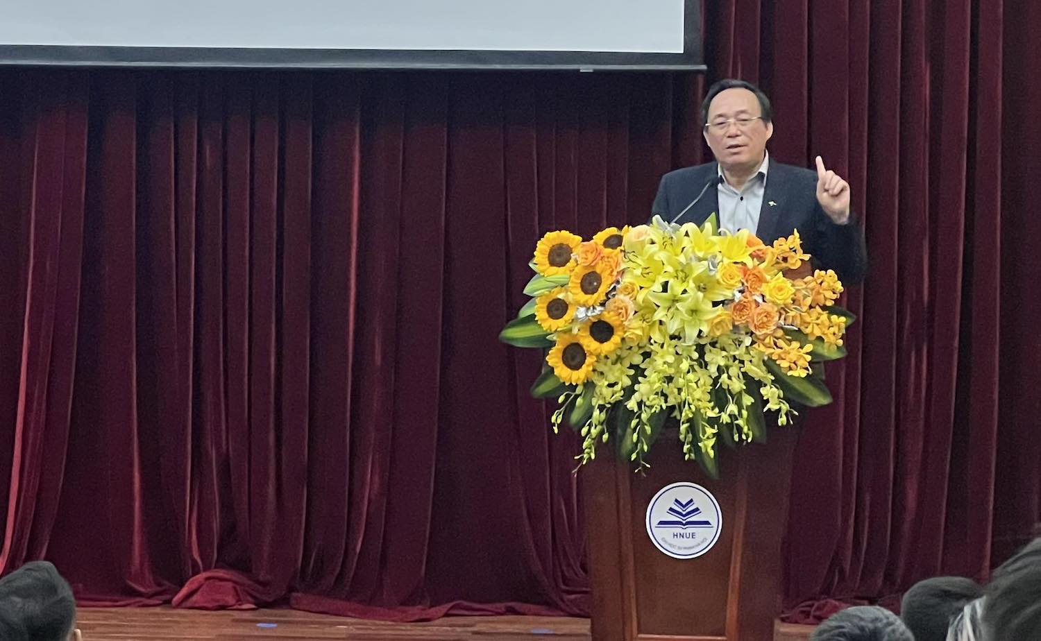 Ông Trần Văn Lam - Phó Vụ trưởng Vụ Giáo dục thể chất phát biểu tại buổi họp báo. Ảnh: An Nguyên