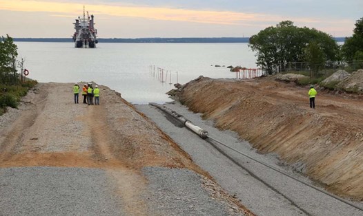Xây dựng đường ống dẫn khí Balticconnector ở Estonia năm 2019. Ảnh: Elering