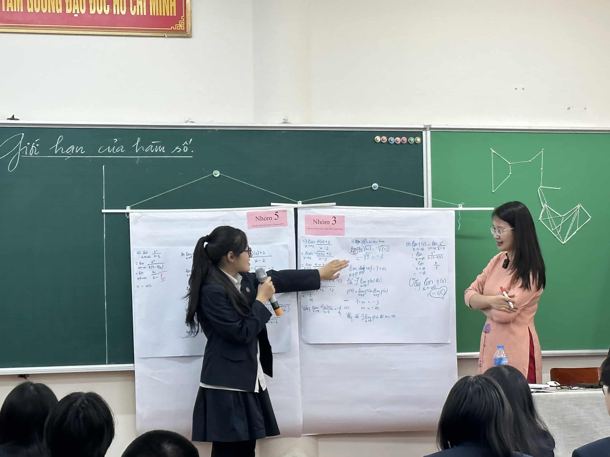 Một tiết học theo Chương trình giáo dục phổ thông 2018 của cô trò tại Hà Nội. Ảnh: Vân Trang