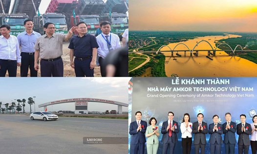 Các dự án quan trọng của Bắc Ninh được khởi công, khánh thành năm 2023. Ảnh: Trần Tuấn