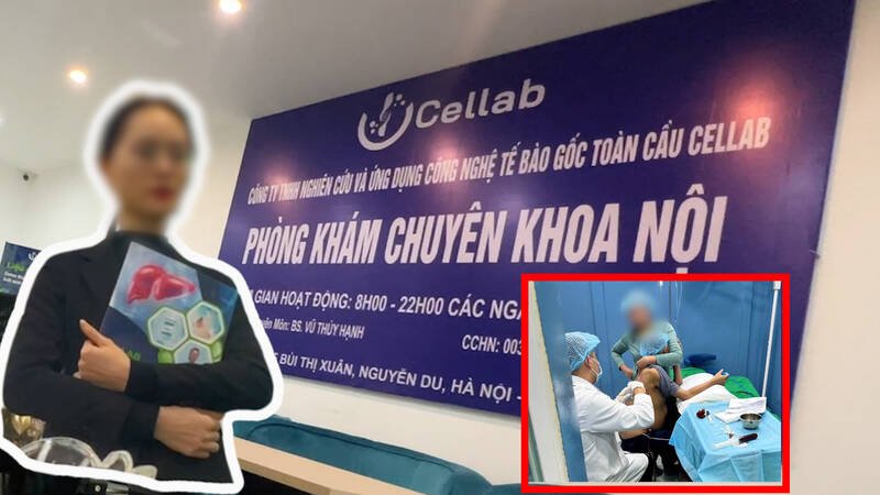 Bên trong phòng khám cung cấp dịch vụ tiêm tế bào gốc từ nhau thai người. Ảnh: Nhóm PV.