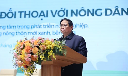 Thủ tướng Chính phủ Phạm Minh Chính phát biểu tại hội nghị. Ảnh: Nhật Bắc