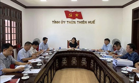 Ủy ban Kiểm tra Tỉnh ủy Thừa Thiên - Huế đã thông qua việc thi hành kỷ luật đối với Đảng ủy Sở Y tế tỉnh nhiệm kỳ 2015-2020 và đảng viên liên quan. Ảnh: Tỉnh ủy Thừa Thiên Huế.