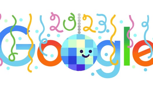 Google Doodle ngày 31.12.2023 chào đón giao thừa