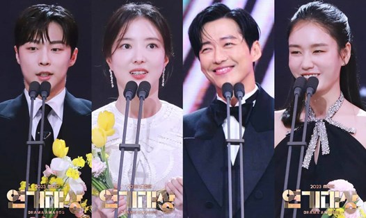 Những người chiến thắng MBC Drama Awards 2023. Ảnh: MBC