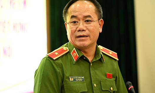 Thiếu tướng Nguyễn Thanh Tùng - Phó Giám đốc Công an TP Hà Nội, được tặng Huân chương Chiến công hạng Nhất. Ảnh: Quang Việt