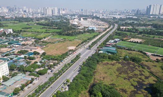 Đường Nguyễn Xiển - Xa La (huyện Thanh Trì) thông xe đầu năm 2020. Ảnh minh họa: Hữu Chánh