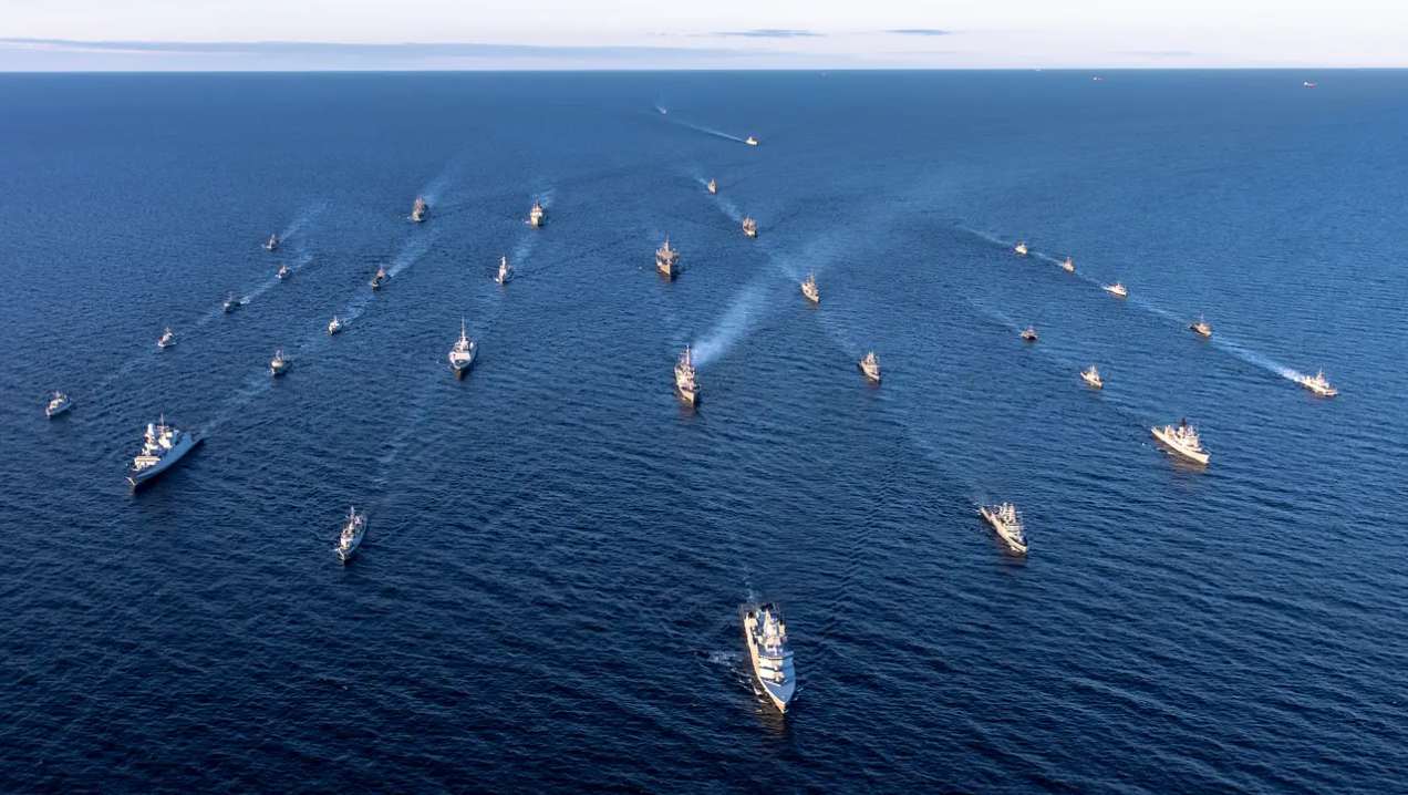 Tàu hải quân của NATO trong cuộc tập trận Baltic, tháng 6.2023. Ảnh: Thủy quân lục chiến Mỹ