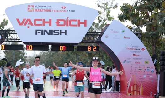 Giải Marathon Quốc tế Thành phố Hồ Chí Minh Techcombank tổ chức. 