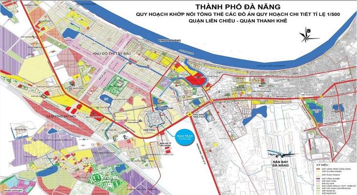 Bản đồ 1/500 phát triển Trục đô thị Tây-Bắc của thành phố Đà Nẵng