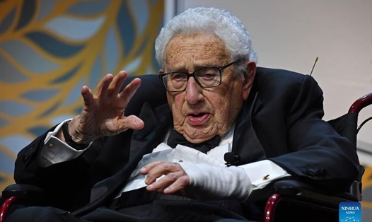 Ông Henry Kissinger trong một sự kiện ngày 24.10.2023. Ảnh: Xinhua