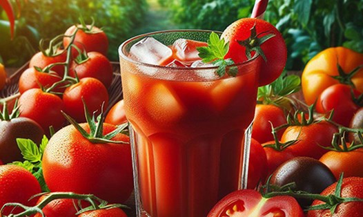 Cà chua không chỉ tốt cho sức khỏe mà còn có thể ngăn ngừa một số bệnh ung thư. Ảnh: AI - Ngọc Thùy