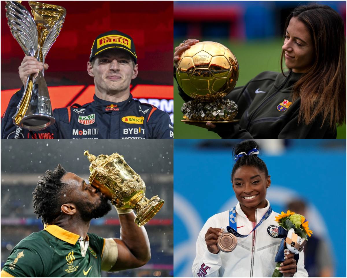 Max Verstappen, Aitana Bonmati, Siya Kolisi và Simone Biles là 4 ứng viên còn lại tranh giải Ngôi sao thể thao của năm do BBC tổ chức. Ảnh: Daily Mail