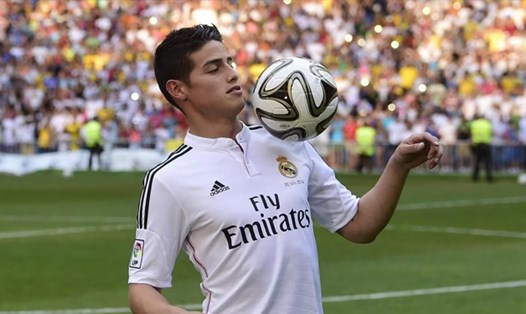 James đã từng là một tiền vệ hào hoa tại Real Madrid. Ảnh: UEFA