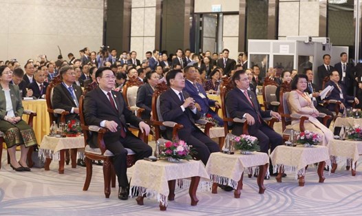 Chủ tịch Quốc hội Vương Đình Huệ dự phiên khai mạc. Ảnh: TTXVN