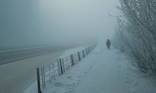 Nhiệt độ ở Siberia, Nga ngày 5.12.2023 là âm 58 độ C. Ảnh chụp màn hình