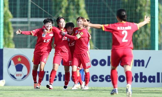TPHCM I vô địch lượt đi giải bóng đá nữ vô địch quốc gia - cúp Thái Sơn Bắc 2023. Ảnh: VFF