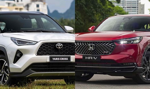 Toyota Yaris Cross và Honda HR-V là hai mẫu SUV đô thị cùng tới từ Nhật Bản. Ảnh: Lâm Anh