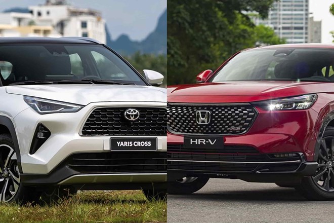 So kè 2 tân binh SUV đô thị từ Nhật Bản Toyota Yaris Cross và Honda HR-V