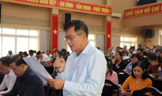 Nhiều cử tri kiến nghị về vấn đề ngập lụt ở Đà Nẵng. Ảnh: Nguyễn Linh